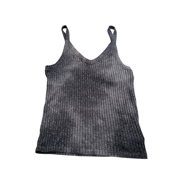 American Eagle Outfitters Tops - American Eagle Soft & Sexy Ribbed Tank Top Gray Acid Wash V-Neck Camisole Small